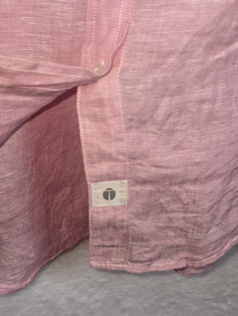 Grayson By Frank And Eileen The Hero 100% Linen Button Down Shirt Pink Sz 3/M - Picture 6 of 13
